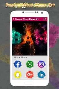 Smoke Effect Name Art Photo Editor screenshot 1