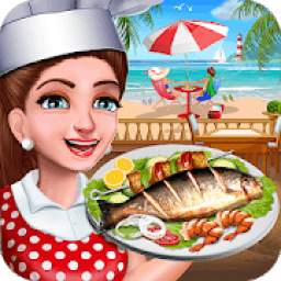 Super Chef Beach Bbq Kitchen Story Cooking Games