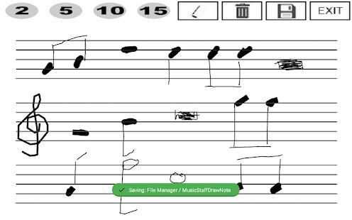 Music Staff Draw Note स्क्रीनशॉट 1