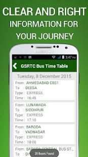 GSRTC Bus Time Table screenshot 3