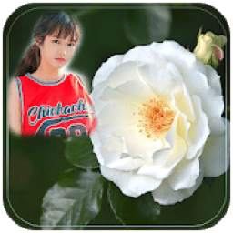 White Rose Photo Frame