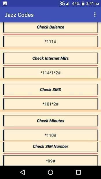 Pakistan All Sim Codes screenshot 2