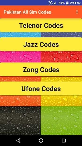 Pakistan All Sim Codes screenshot 4