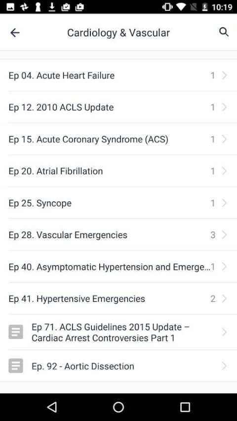 EM Cases Summaries screenshot 3