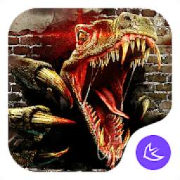 Evil Bloody Dinosaur- APUS Launcher theme