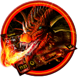 ikon Fire Flaming Dragon Keyboard