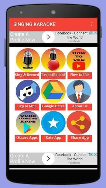 SINGING KARAOKE AND DOWNLOAD, FREE KARAOKE APP screenshot 1