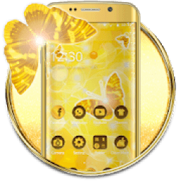 ikon Butterfly Gold Wallpaper Theme