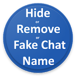 ikon Hide|Remove|Fake Chat name for imo with 1 click