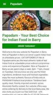 Papadam Indian Takeaway in Barry screenshot 3
