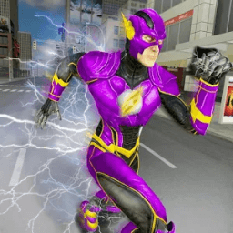 ikon Super Kecepatan Flash Pahlawan Pejuang Kota