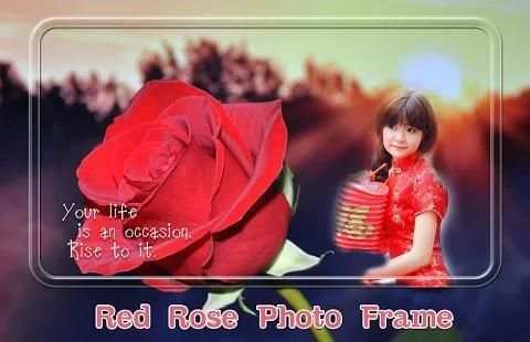 Red Rose Photo Frames screenshot 3