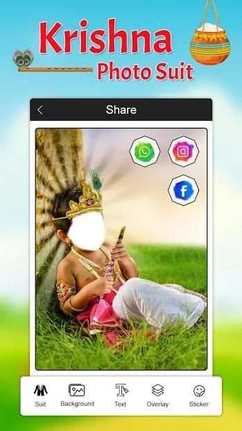 Krishna Photo Suit : Janmashtami Photo Suit 2018 screenshot 1