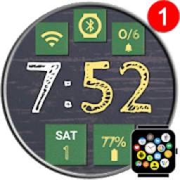 Free "School" Watch Face Theme for Bubble Clouds