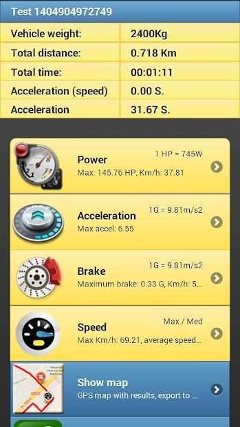 Car Performance Meter, speedometer gauge with gps screenshot 6