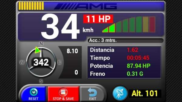 Car Performance Meter, speedometer gauge with gps screenshot 1