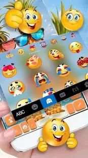 Sunglass Pinapple Keyboard Theme screenshot 2