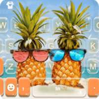 Sunglass Pinapple Keyboard Theme on 9Apps
