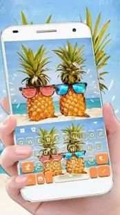 Sunglass Pinapple Keyboard Theme screenshot 4
