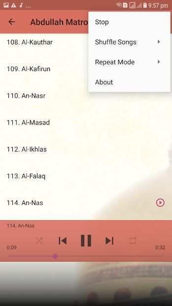 Abdullah Matrood Full Offline Quran Mp3 screenshot 1