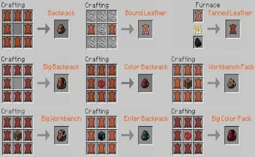 Backpacks Mod for Minecraft PE screenshot 4