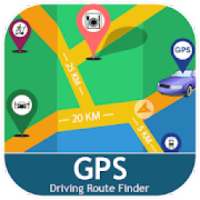 GPS Driving Route Finder - Near By Places on Maps