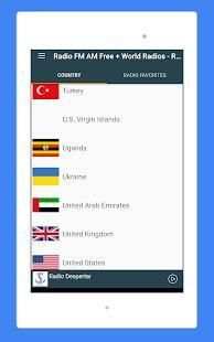 Radio FM AM Free + World Radios - Radio Worldwide screenshot 1