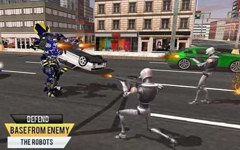 US Police Car Robot Transforming: Cop Robot Game screenshot 2