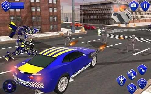 US Police Car Robot Transforming: Cop Robot Game screenshot 6