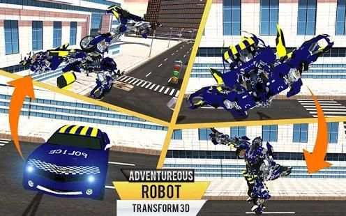 US Police Car Robot Transforming: Cop Robot Game screenshot 5