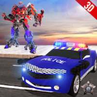 US Police Car Robot Transforming: Cop Robot Game