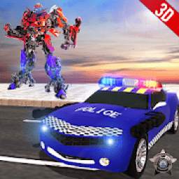 US Police Car Robot Transforming: Cop Robot Game