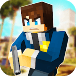 LA Police Craft: Block Cop &amp; Robbers Action Games icon