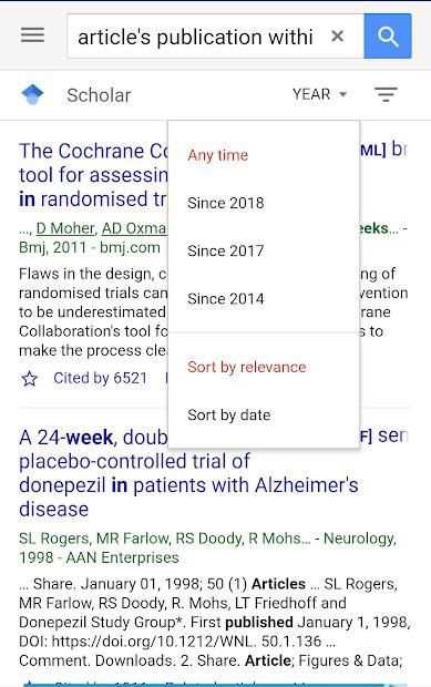 Google Scholar Lite screenshot 2