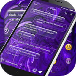 ikon SMS Messages Glass Theme Go Pro