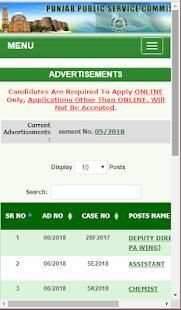 PPSC Punjab Public Service Commission screenshot 3