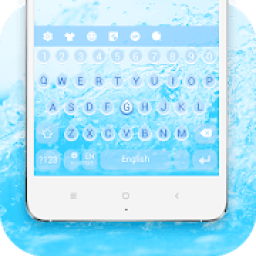 ikon Glass Water Blue Keyboard Theme