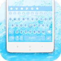 Glass Water Blue Keyboard Theme