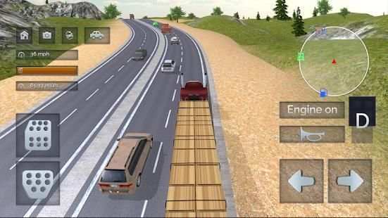 Truck Driving Simulator स्क्रीनशॉट 15