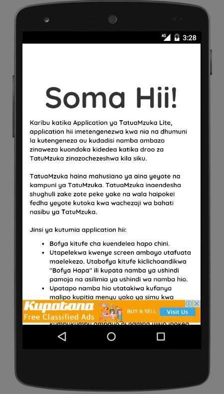 TatuaMzuka Lite screenshot 2