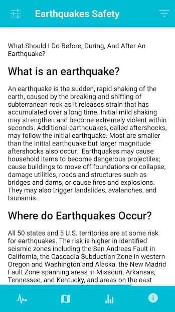Gempa - USGS Earthquakes report screenshot 1