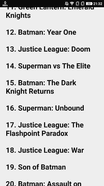 DC Marvel Chronology screenshot 2