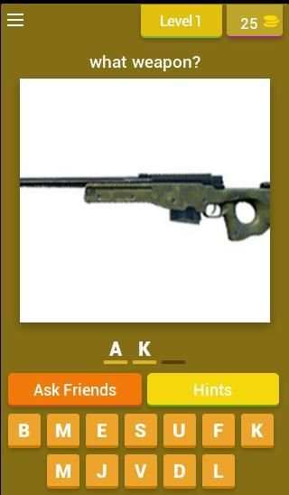 PUBG WEAPON QUIZ screenshot 7