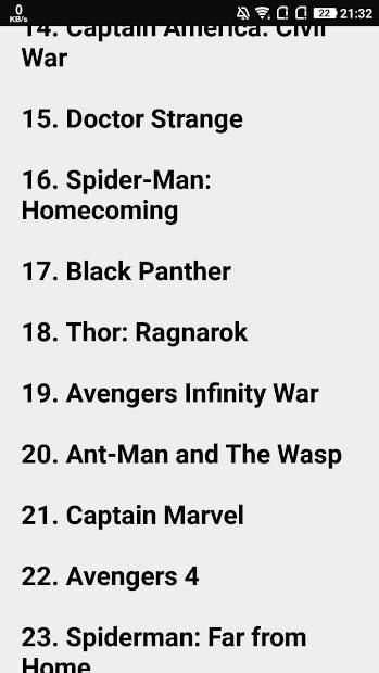 DC Marvel Chronology screenshot 1
