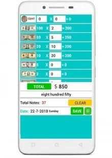Mobile Cash Counter and Calculator 2018 screenshot 2