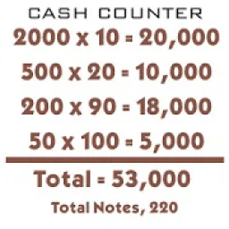 Mobile Cash Counter and Calculator 2018 icon