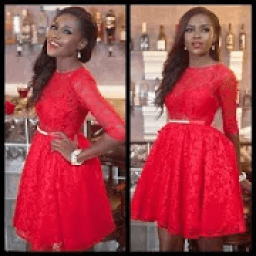 ikon 9ja Lace Short Gown Styles.