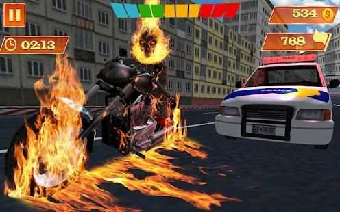 Ghost Rider Game : Ghost Bike Rider screenshot 5