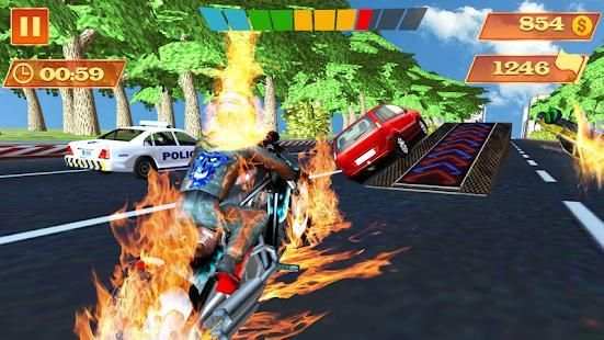 Ghost Rider Game : Ghost Bike Rider screenshot 9