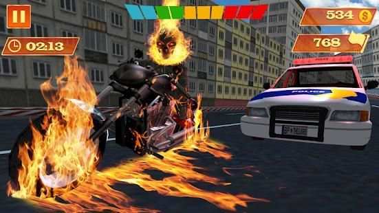 Ghost Rider Game : Ghost Bike Rider screenshot 10